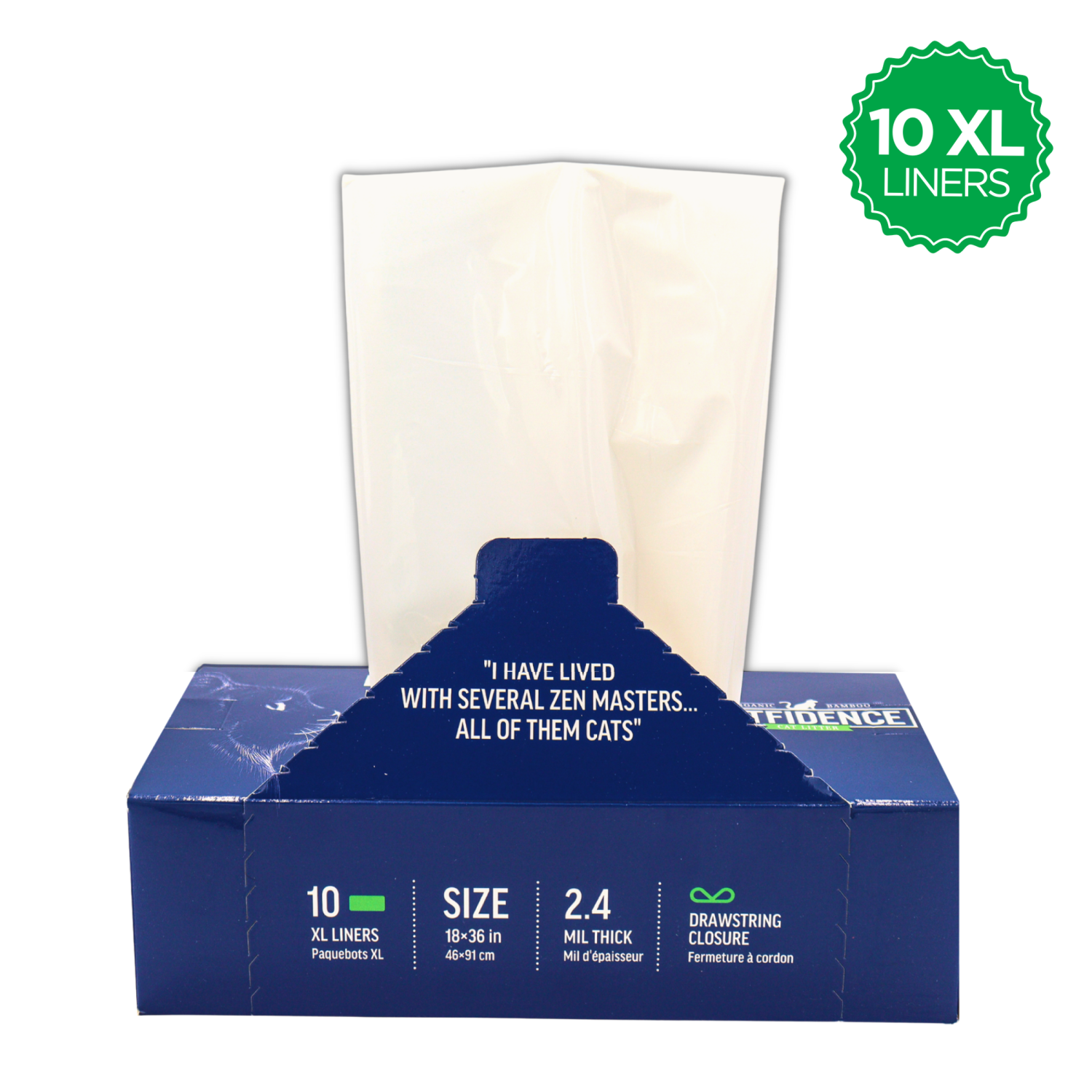 The Original Poop Bags® Catfidence Cat Pan Liners Poop Bags