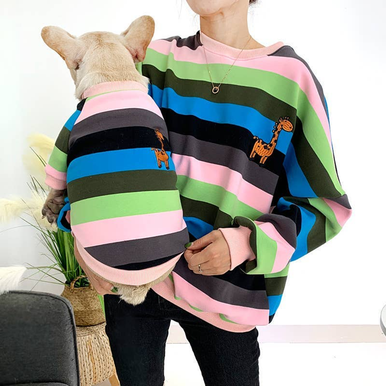Pawsome Pets CA Giraffe Stripe - Matching Pet and Owner Clothing Set Apparel
