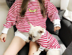 Pawsome Pets CA Stripe Style - Matching Pet and Owner Clothing Set Apparel