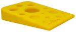 SodaPup SP Swiss Cheese Wedge Durable Nylon Dog Chew Toy for Aggressive Chewers Dog Toys