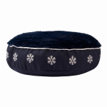 JPC Equestrian Inc Halo Snowflake Round Dog Bed Dog Beds