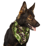 Pet Edge AR Camo Bandana Grn Bandanas