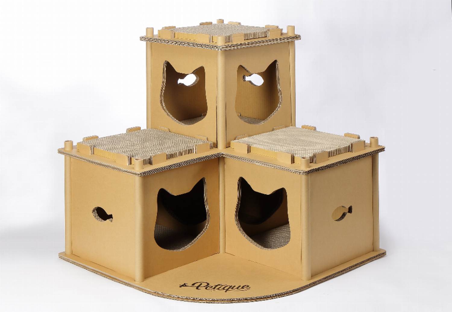 Petique Inc Feline Penthouse Cat House Pet Beds