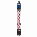Pet Edge CC Patterns Collar Argyle 14-20In Pnk Collars