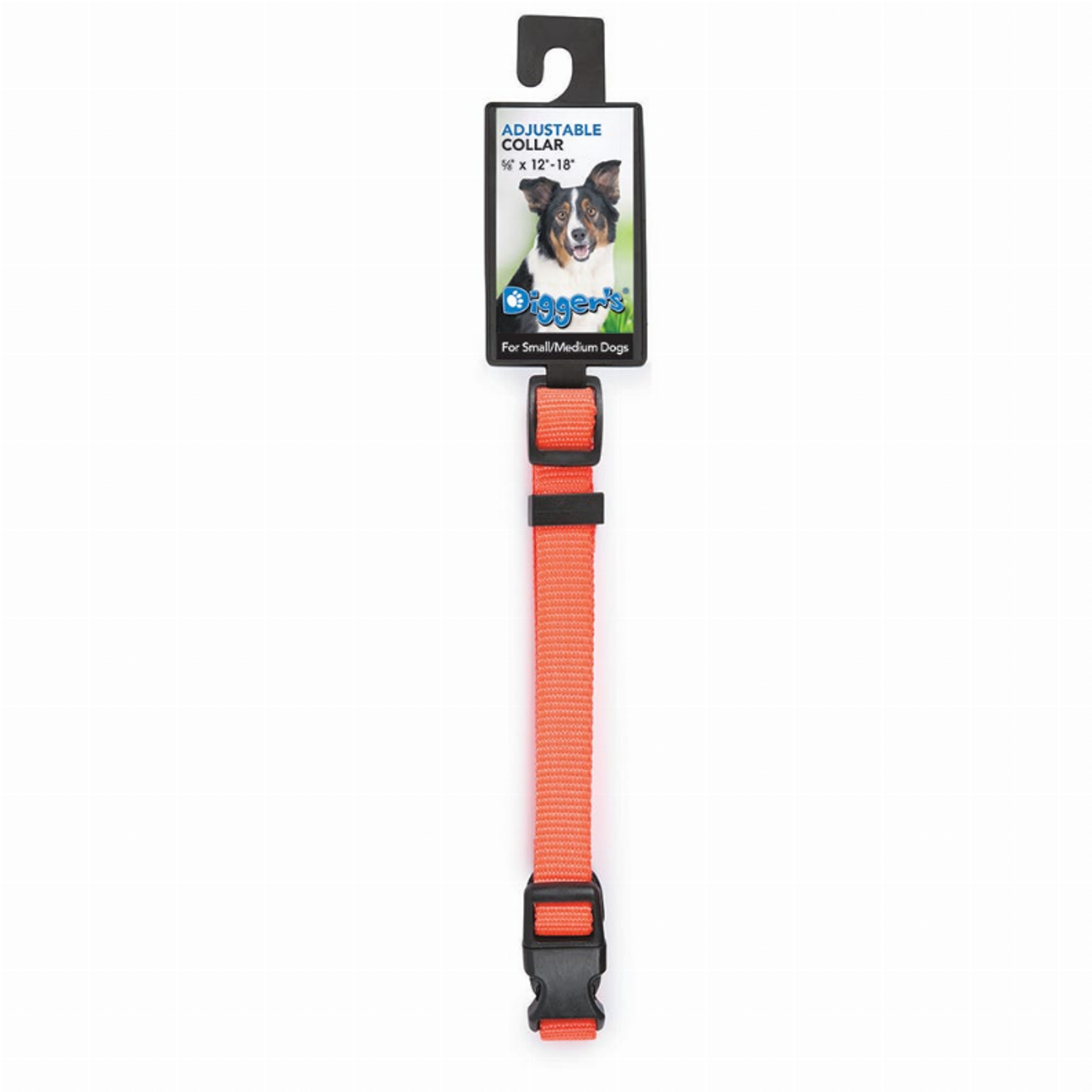 Pet Edge DGR 1in Adjustable Collar Neon Org Collars