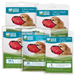 Pet Edge GG Fabric Mesh Muzzle M/L Red Muzzles