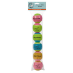 Pet Edge DG Tennis Ball 6Pk Multi Tennis Balls