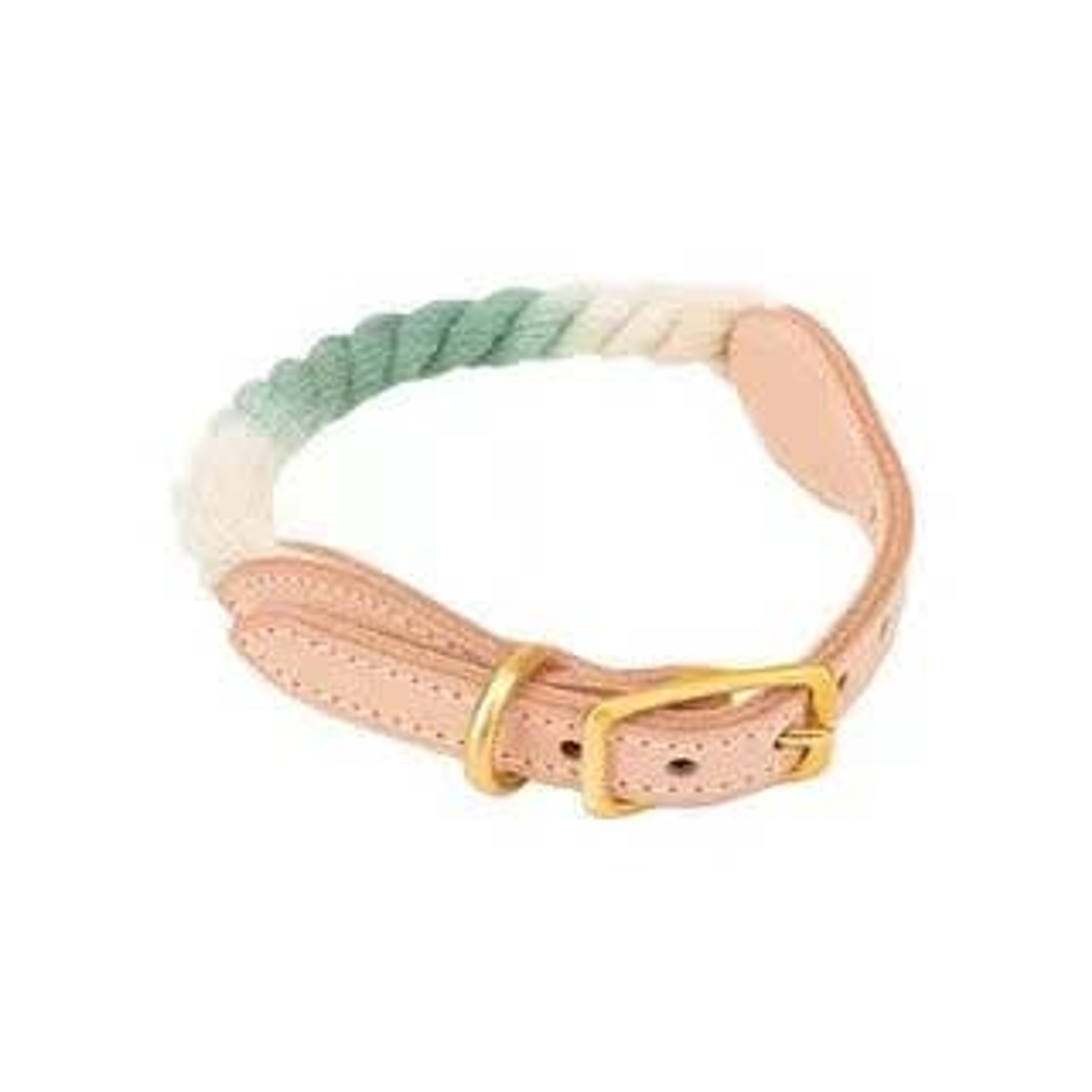 Pawsome Pets CA Luxe Royal Leather Rope Collar Dog Collars