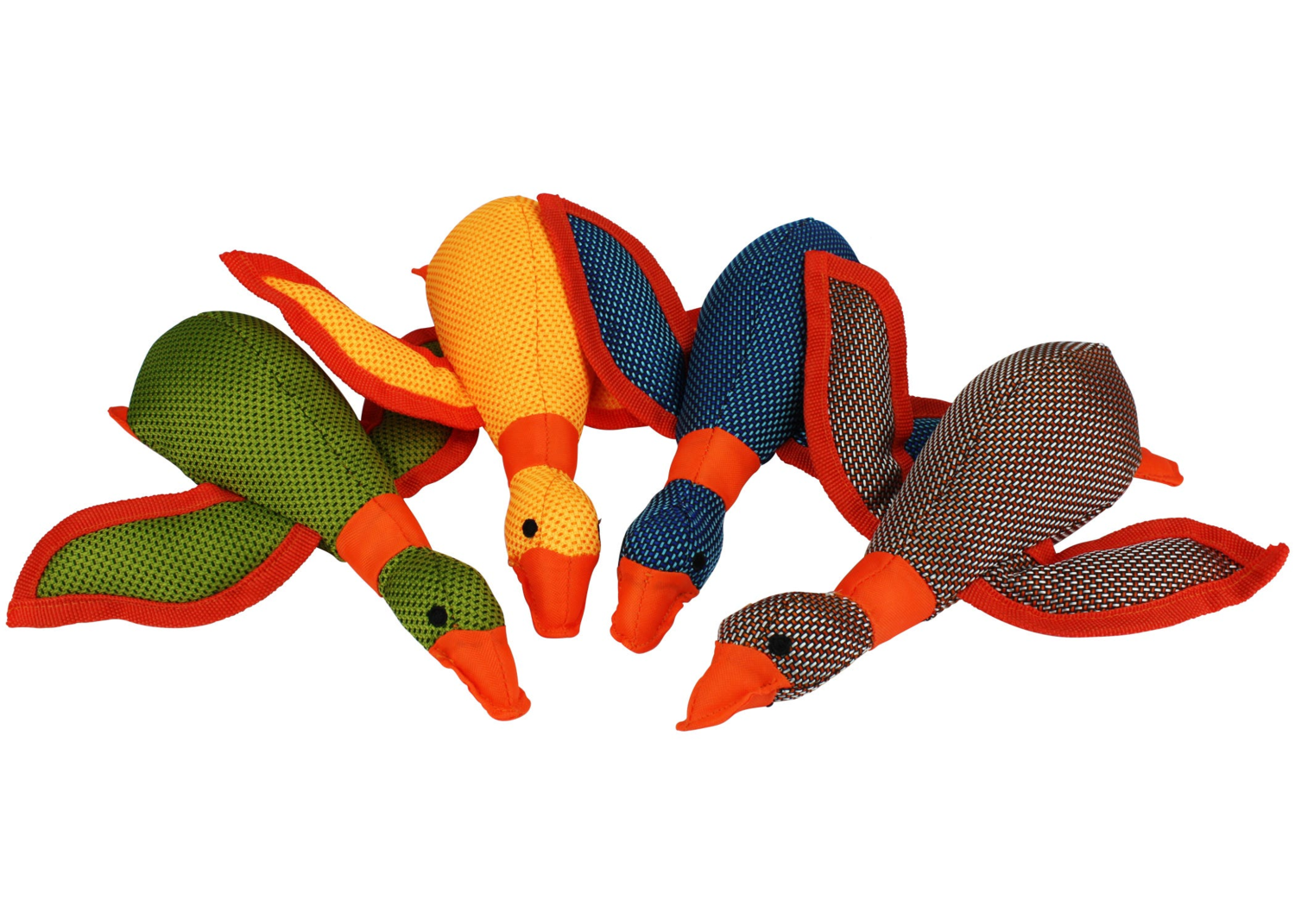 Pet Edge Multipet Dazzle Ducks Asst Stuffed Nylon