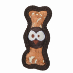 Pet Edge ZA Corkie Mini Bone Owl Stuffed Plush