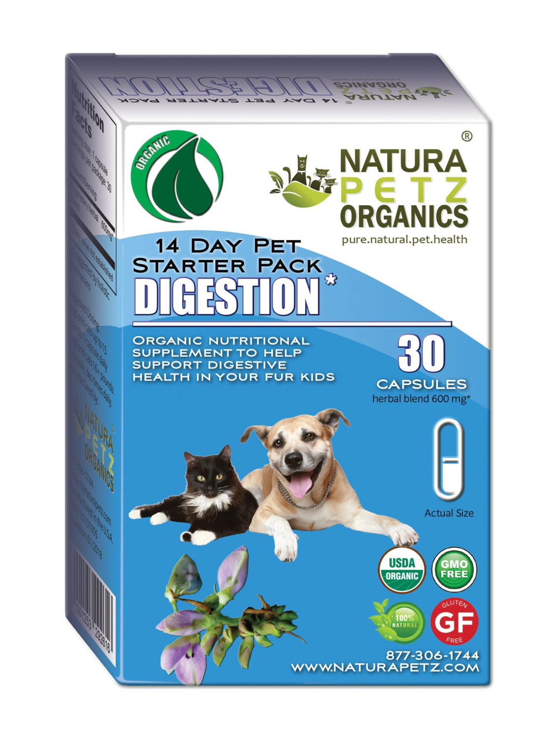 Organic Pet Systems Digestion Starter Packs For Dogs And Cats * Animal Vitamins & Supplements