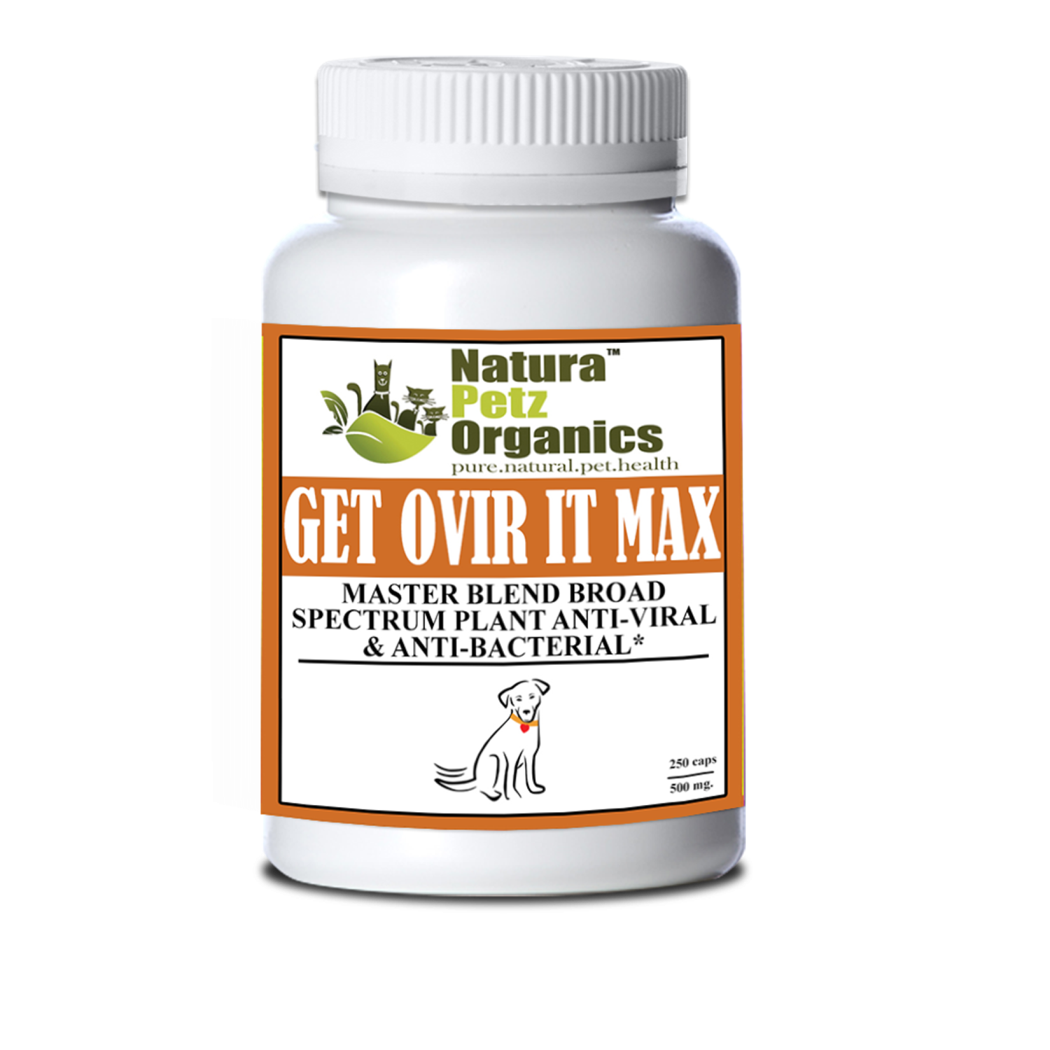 Organic Pet Systems Get Ovir It Max* Master Blend Broad Spectrum Plant Anti Viral Anti Bacterial For Dogs And Cats* Animal Vitamins & Supplements