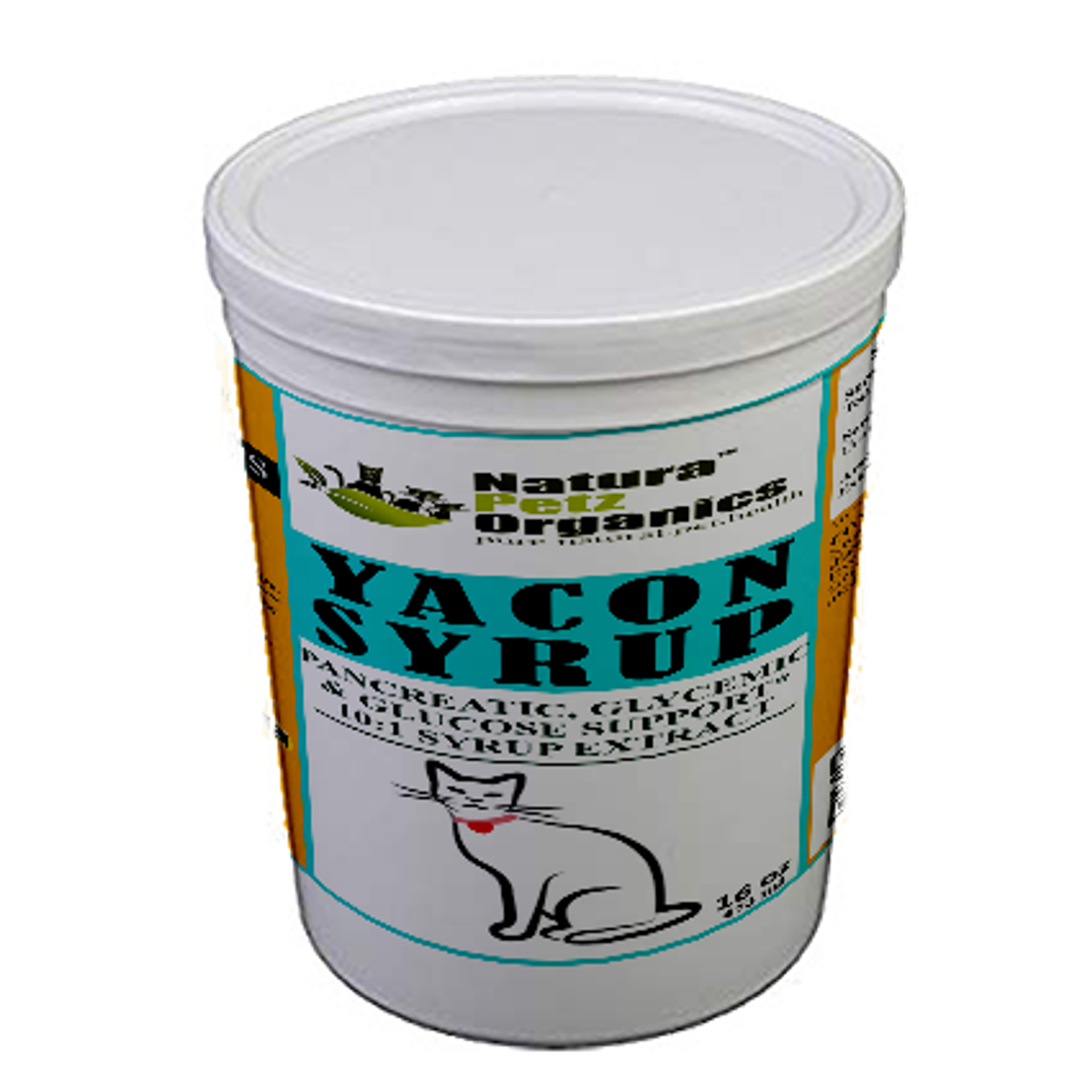 Organic Pet Systems Yacon Leaf Syrup - Pancreatic Support* 10:1  The Petz Kitchen  Yacon Syrup 10:1 Alcohol Free  For Dogs & Cats* Meals & Treats Animal Vitamins & Supplements