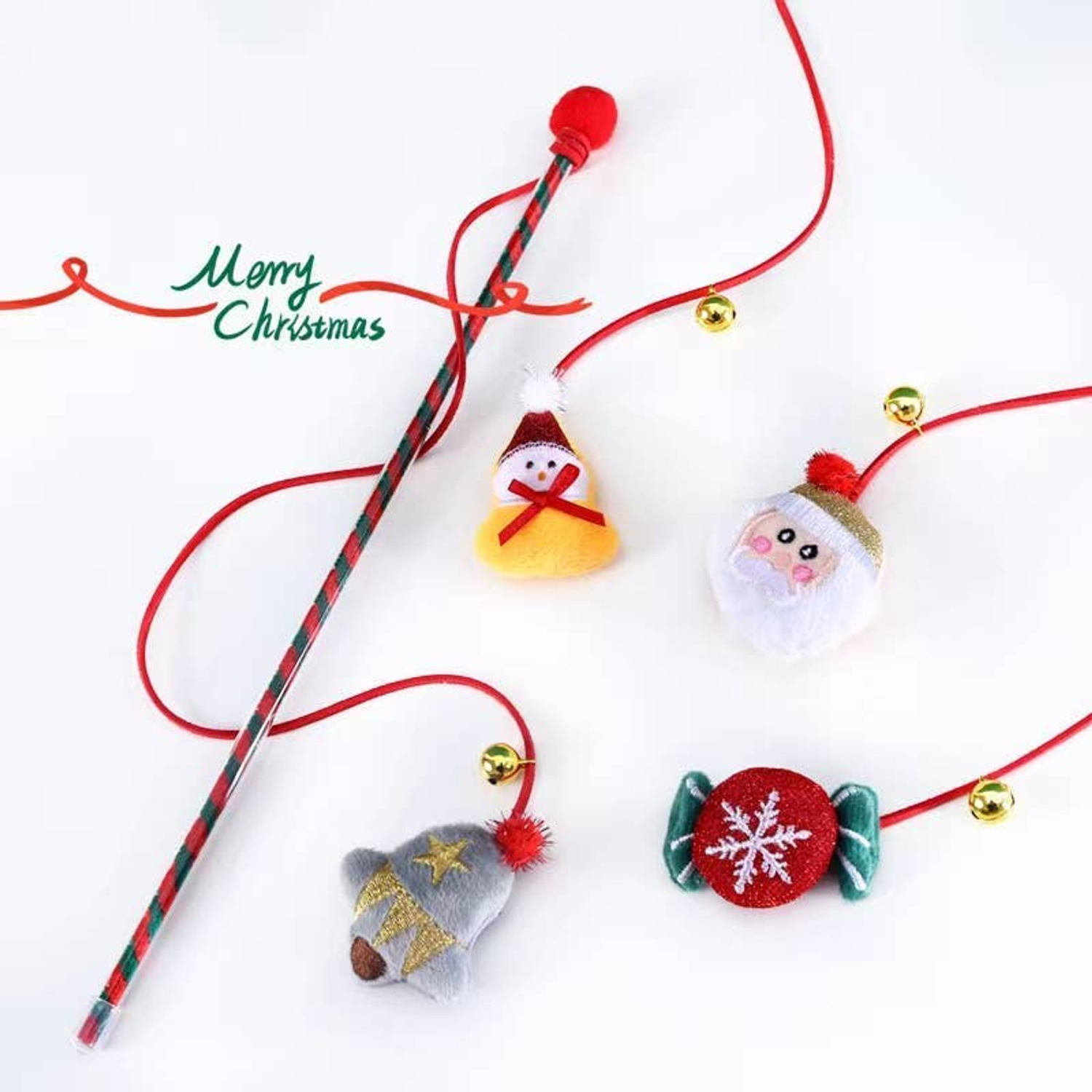 Pawsome Pets CA Merry Christmas Plush Pet Santa Claus Toys for pets Pet Toys