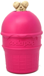 SodaPup SP Ice Cream Cone Durable Rubber Chew Toy and Treat Dispenser Dog Toys