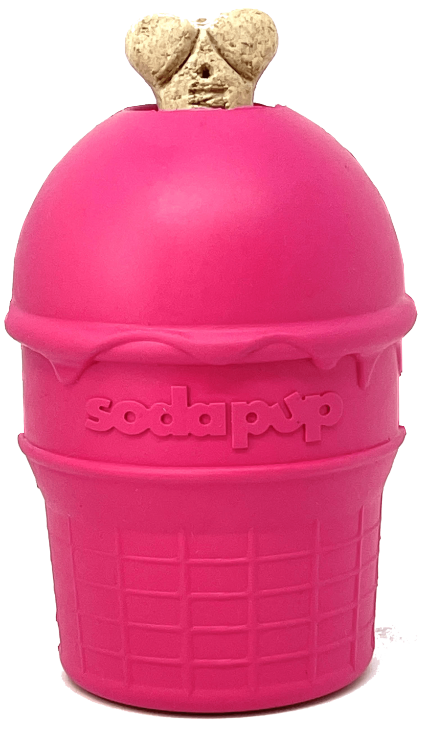 SodaPup Dog Toys SodaPup SP Ice Cream Cone Durable Rubber Chew Toy and Treat Dispenser Dog Toys