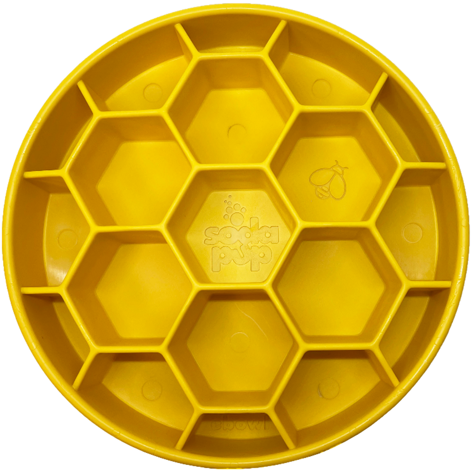 SodaPup Honeycomb Design eBowl Enrichment Slow Feeder Bowl for Dogs Lick Mats