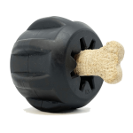 SodaPup Magnum Black ID Gear Treat Pocket Durable Rubber Treat Holder and Chew Toy Dog Toys