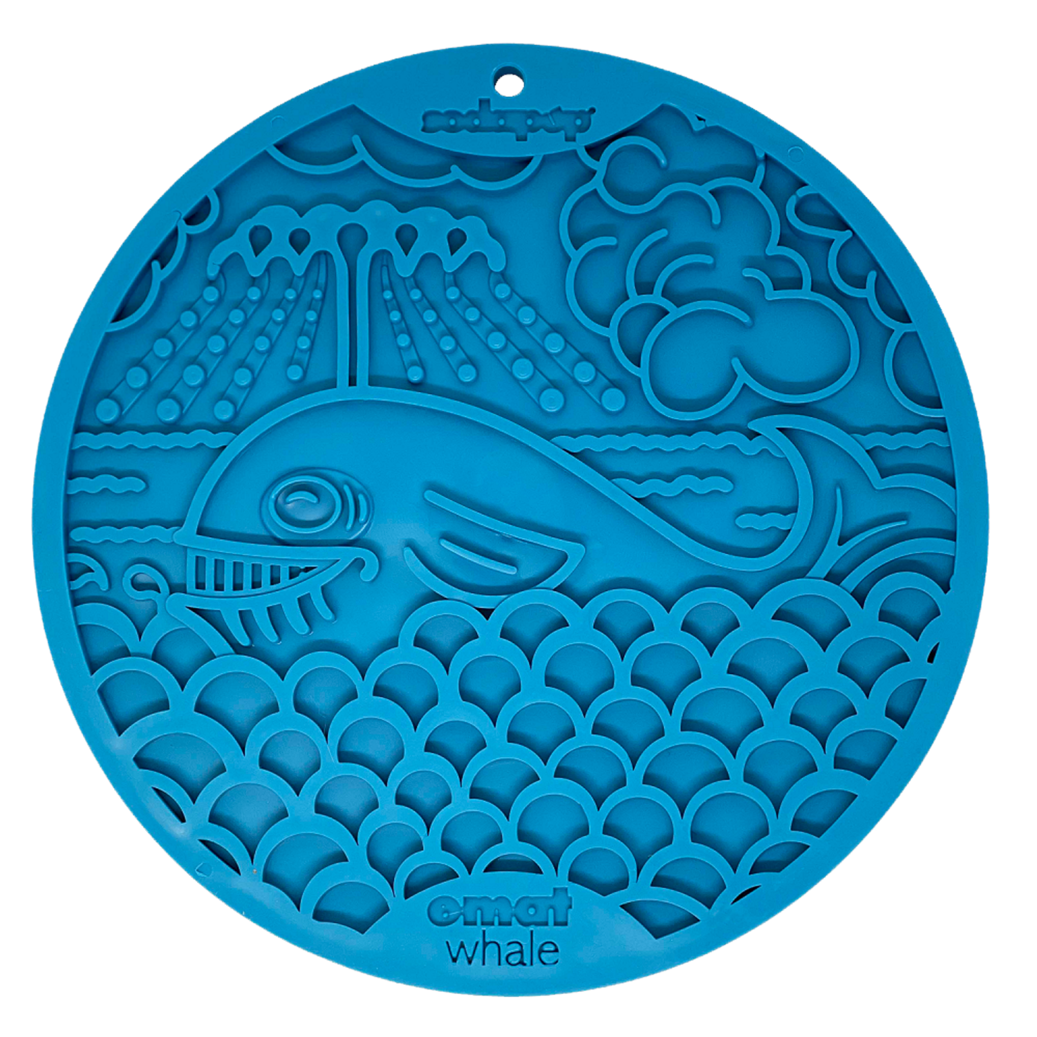 SodaPup Whale Design eMat Enrichment Lick Mat With Suction Cups Lick Mats