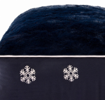 JPC Equestrian Inc Halo Snowflakes Rectangular Dog Bed Dog Beds