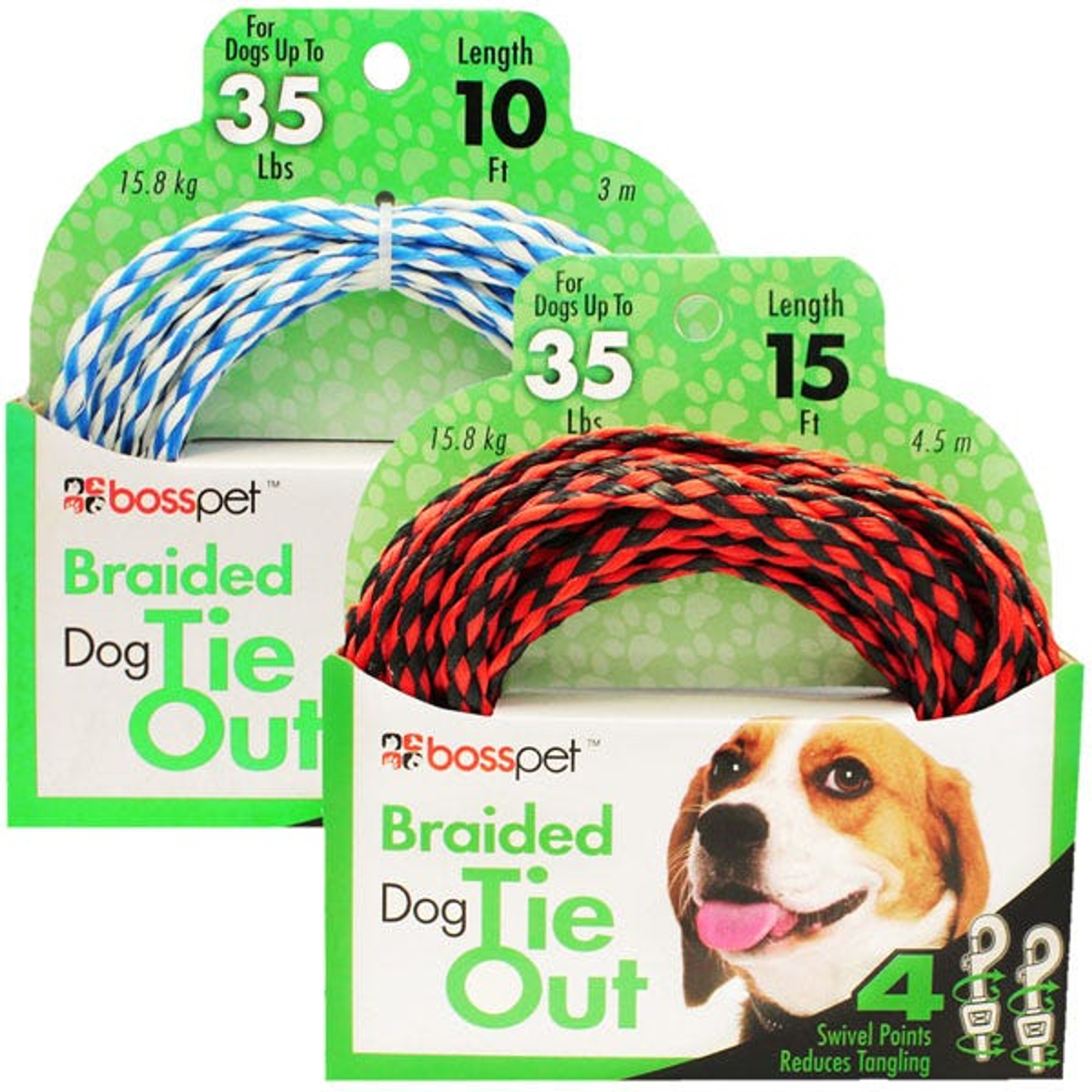 Pet Edge BP Poly Rope Tie-Out 15ft Tie-Outs