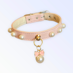 Bark Fifth Avenue Beaded Pearls and Bow Collar Dog Collars
