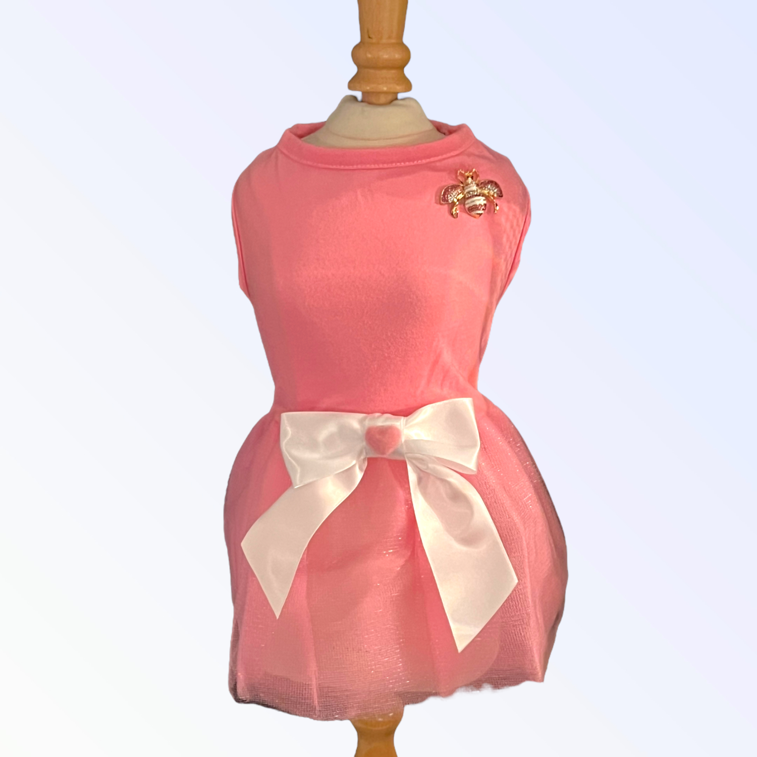 Bark Fifth Avenue Bee Mine Valentine Dog Dress Dog Clothes