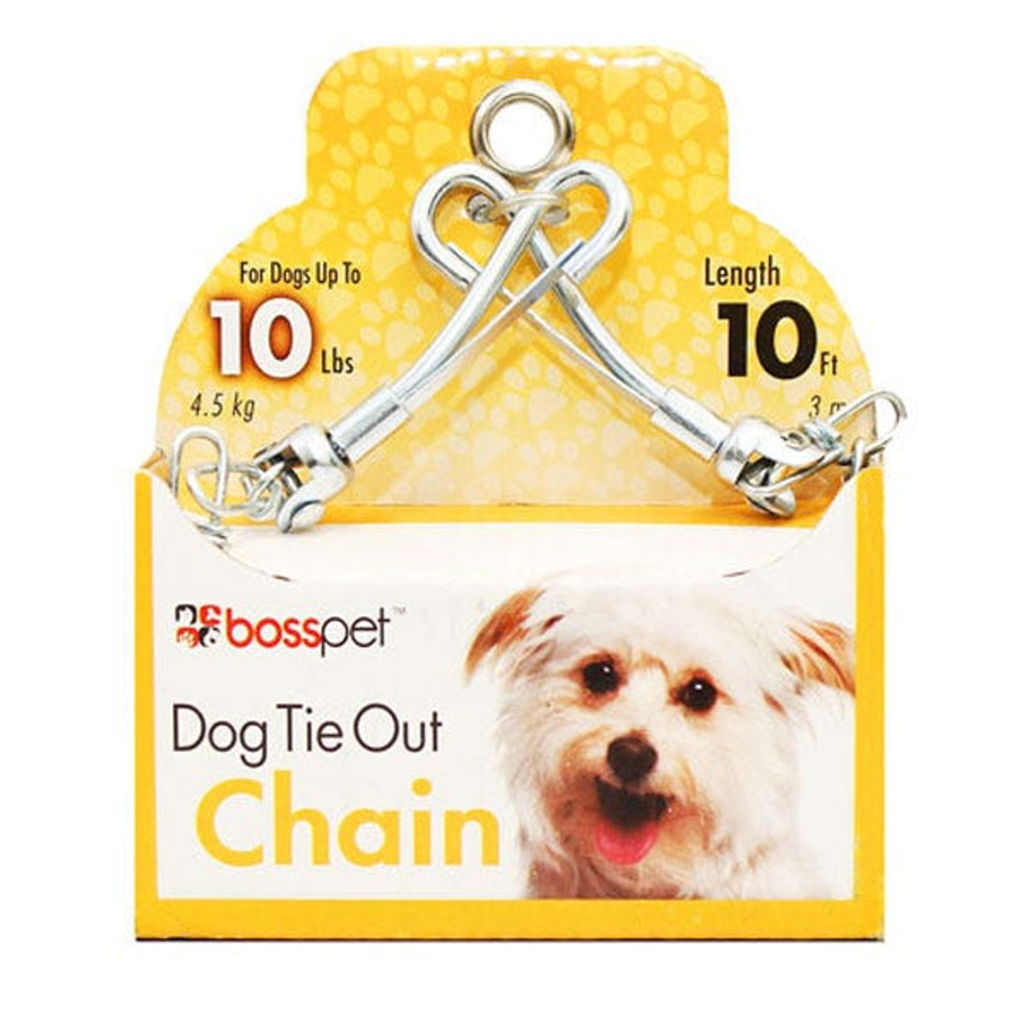 Pet Edge 1.8Mm X 10 Chain Lt Wt Clam Tie-Outs