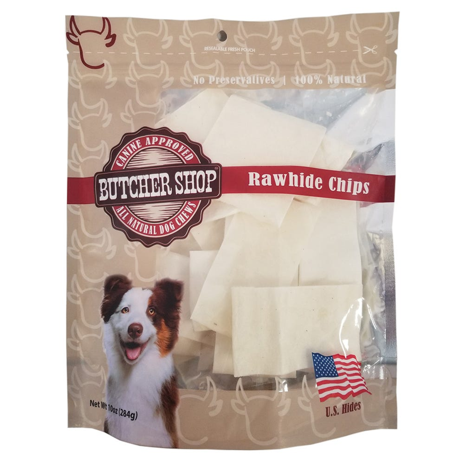 Pet Edge 10 Oz Rawhide Chips Strips Treats