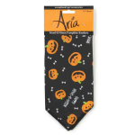 Pet Edge AR Howl-O-Ween Pumpkins Bandana Blk Halloween