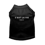 Bark Fifth Avenue C' EST LA VIE Dog Clothes