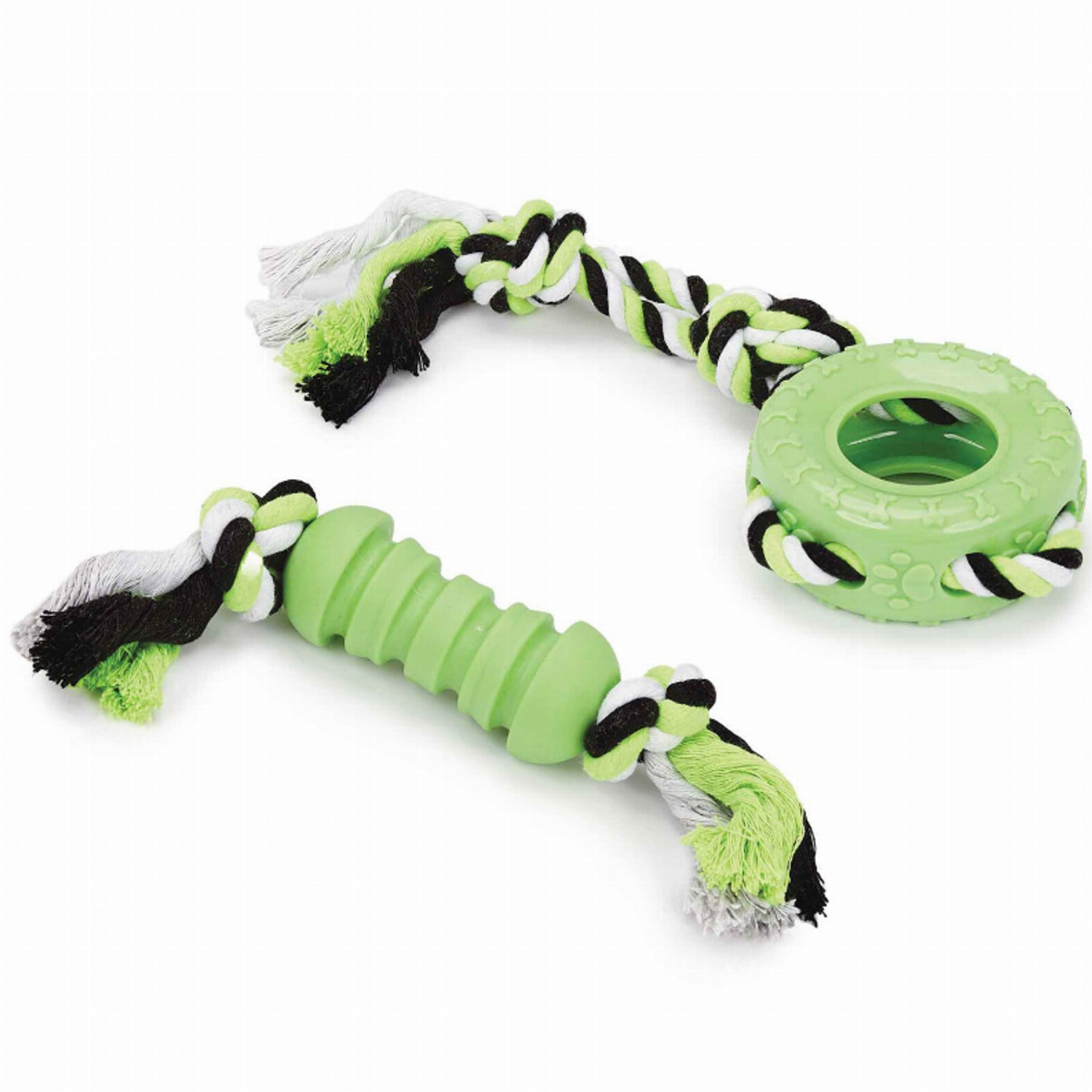 Pet Edge Rope Pet Edge BPP Dog Rope Tug TPR Toy 2pc Rope
