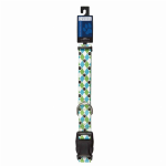 Pet Edge CC Patterns Collar Argyle 14-20In Blu Collars