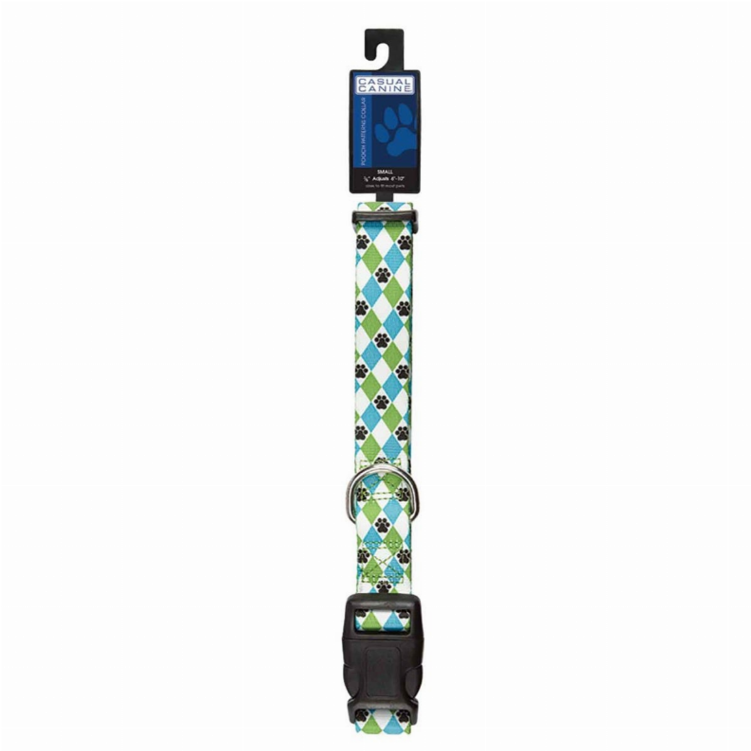Pet Edge Collars Pet Edge CC Patterns Collar Argyle 18-26In Blu Collars