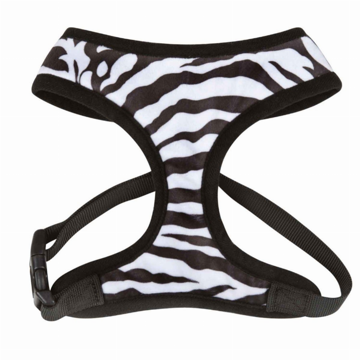 Pet Edge Harnesses Pet Edge CC Plush Print Harness L Zebra Harnesses