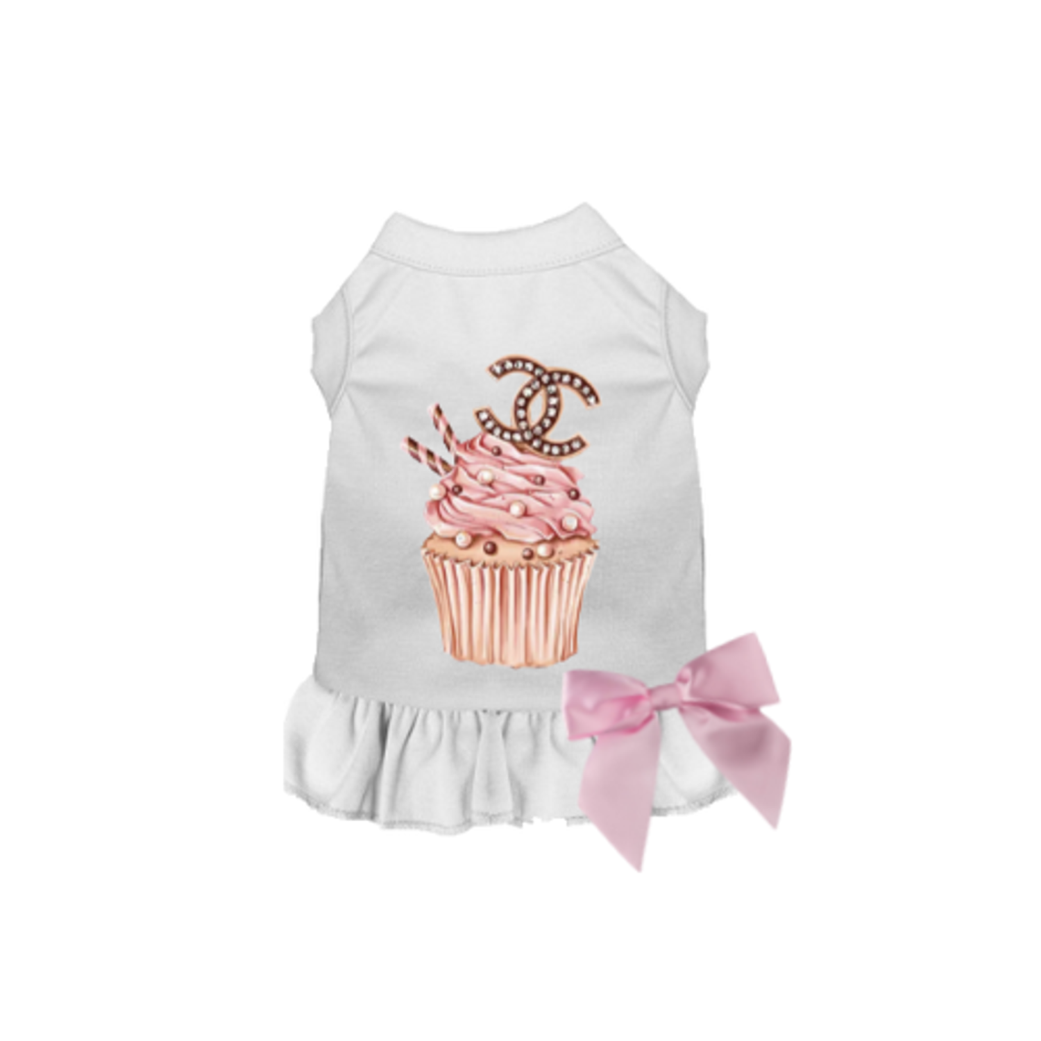 Bark Fifth Avenue Chewnel Cupcake Dress Dog Clothes