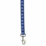 Pet Edge CC TwoTone Pawprint Lead 6Ftx1In Blu Leads