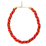 Bark Fifth Avenue Crochet Rope Bead Pet Necklace Pet Accessories