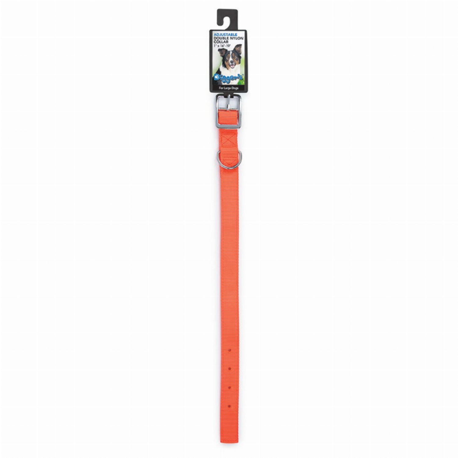 Pet Edge DGR 1in Nylon Collar 18in Neon Org Collars