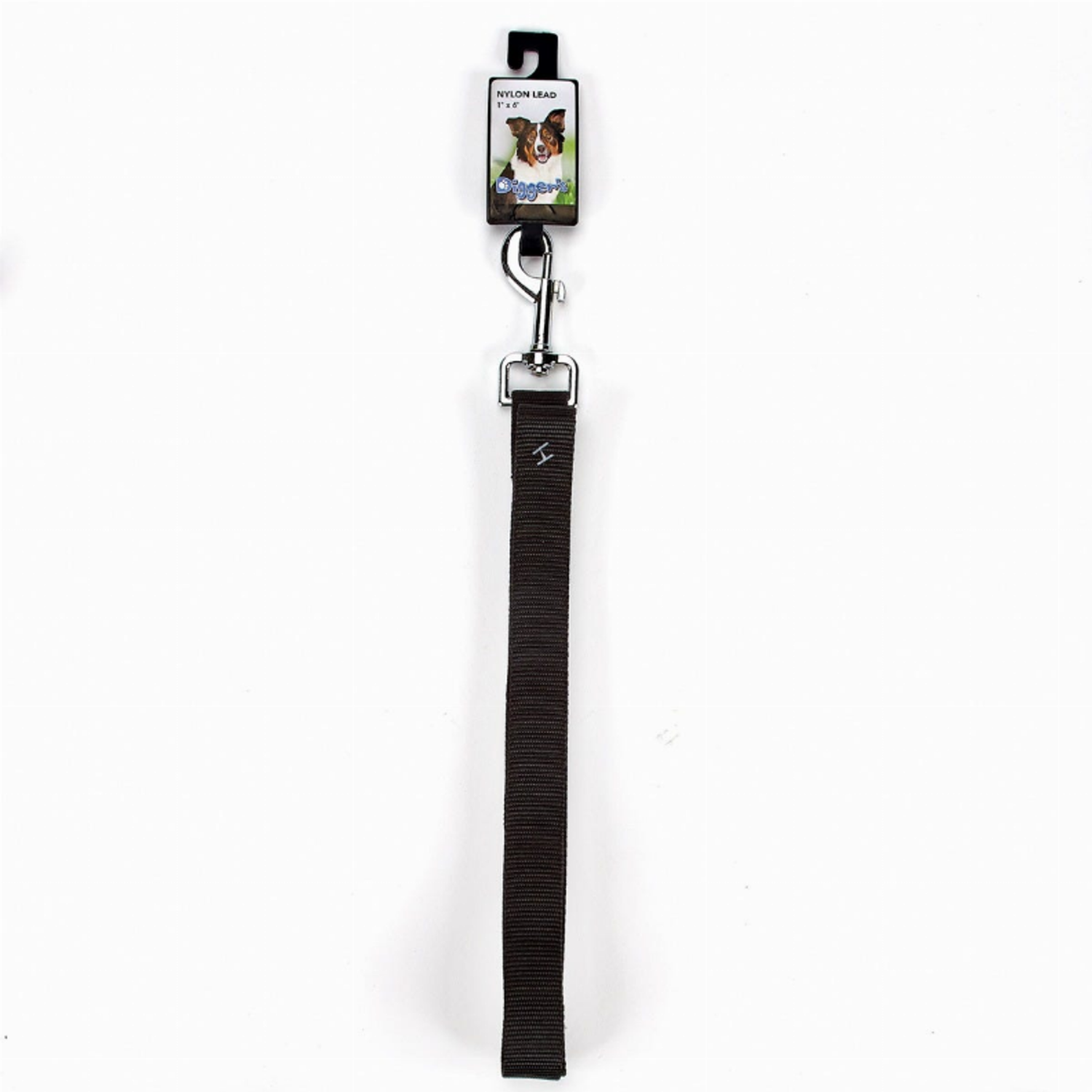 Pet Edge DGR 1in Nylon Lead 72in Black Leads