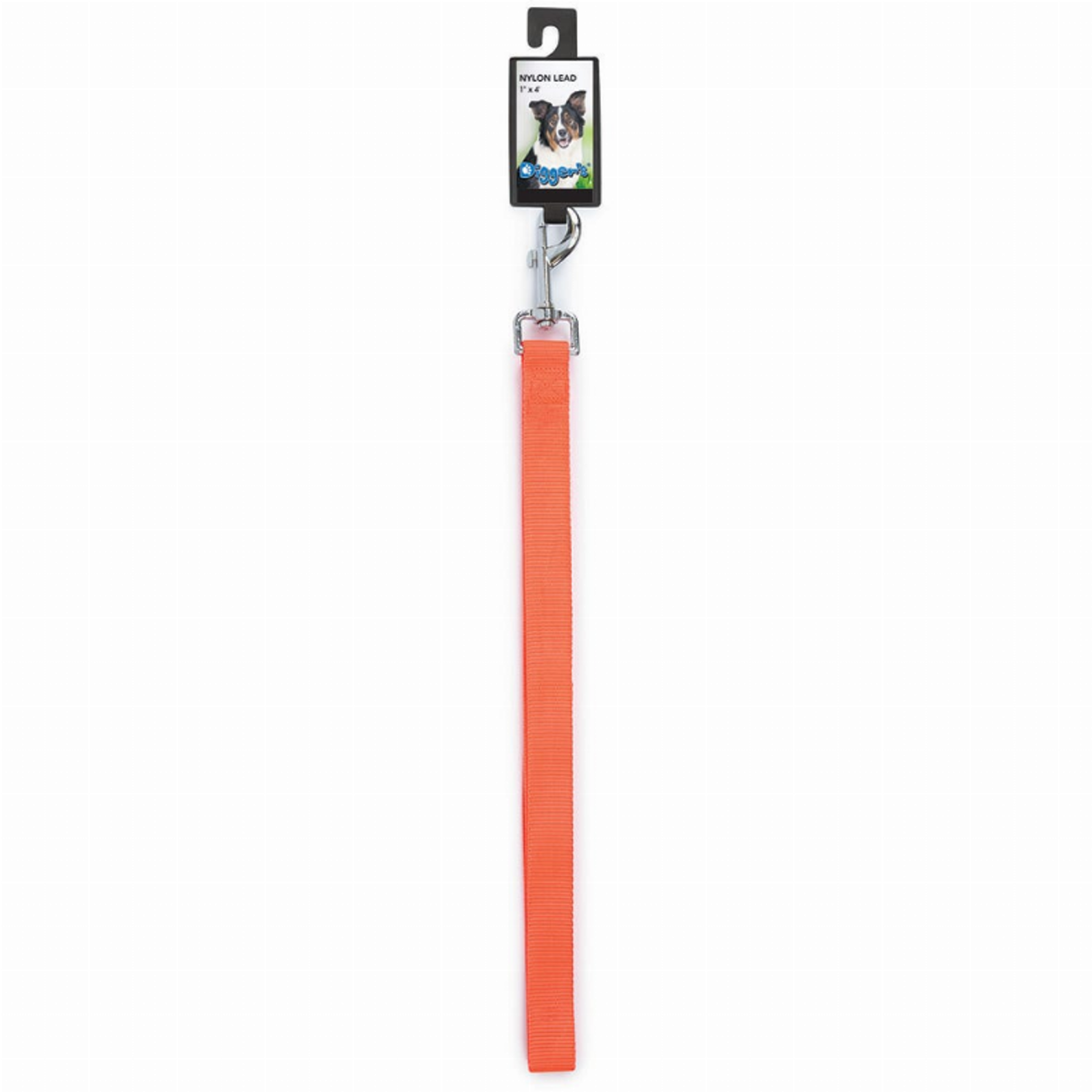 Pet Edge DGR 1in Nylon Lead 72in Neon Org Leads