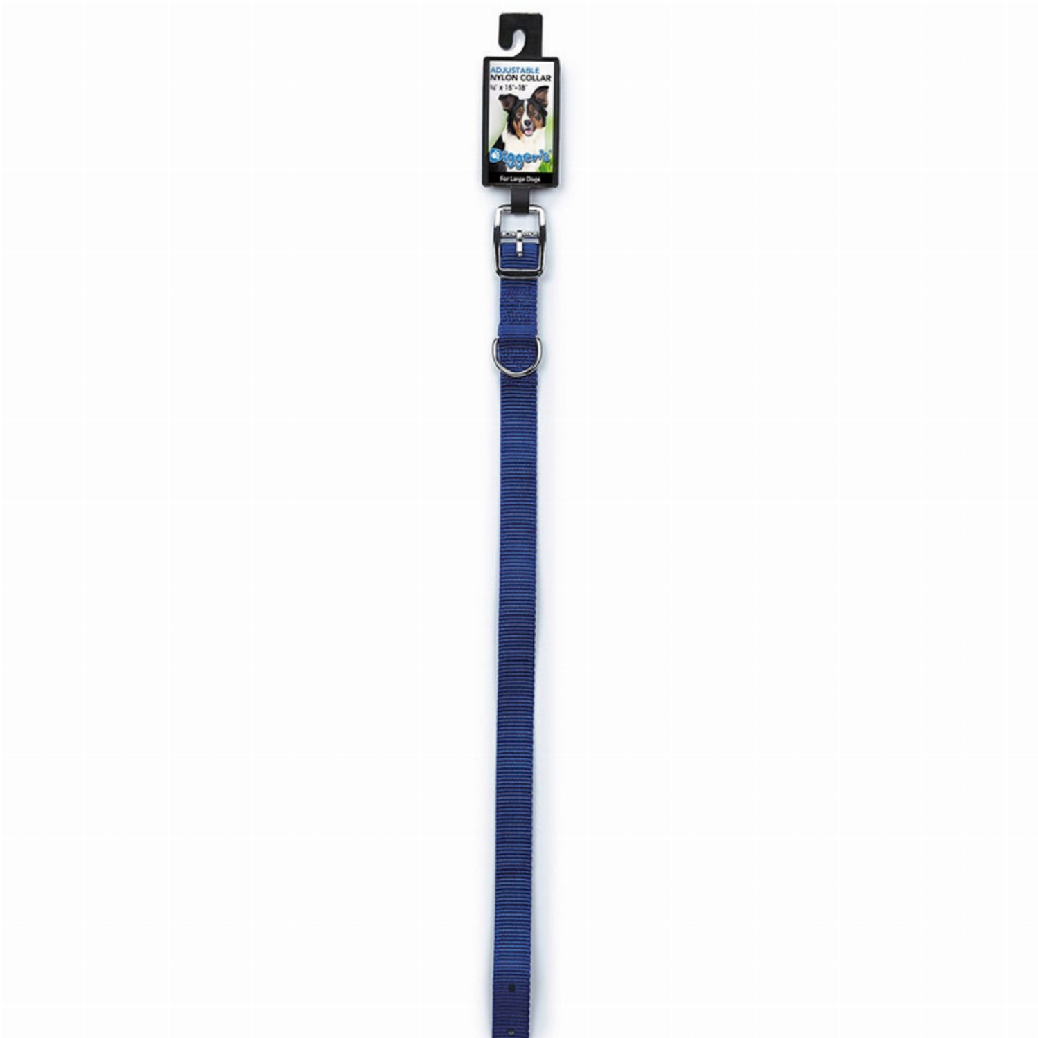 Pet Edge DGR 3/4in Nylon Collar 16in Blue Collars