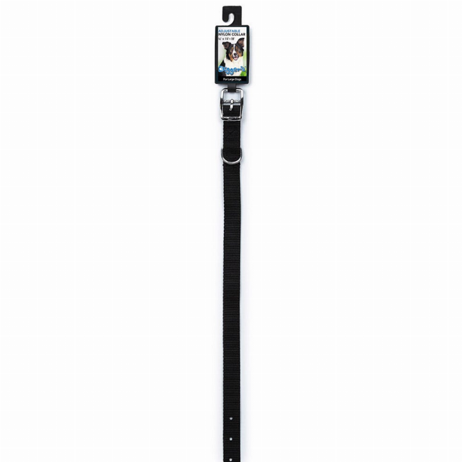 Pet Edge DGR 3/4in Nylon Collar 20in Black Collars