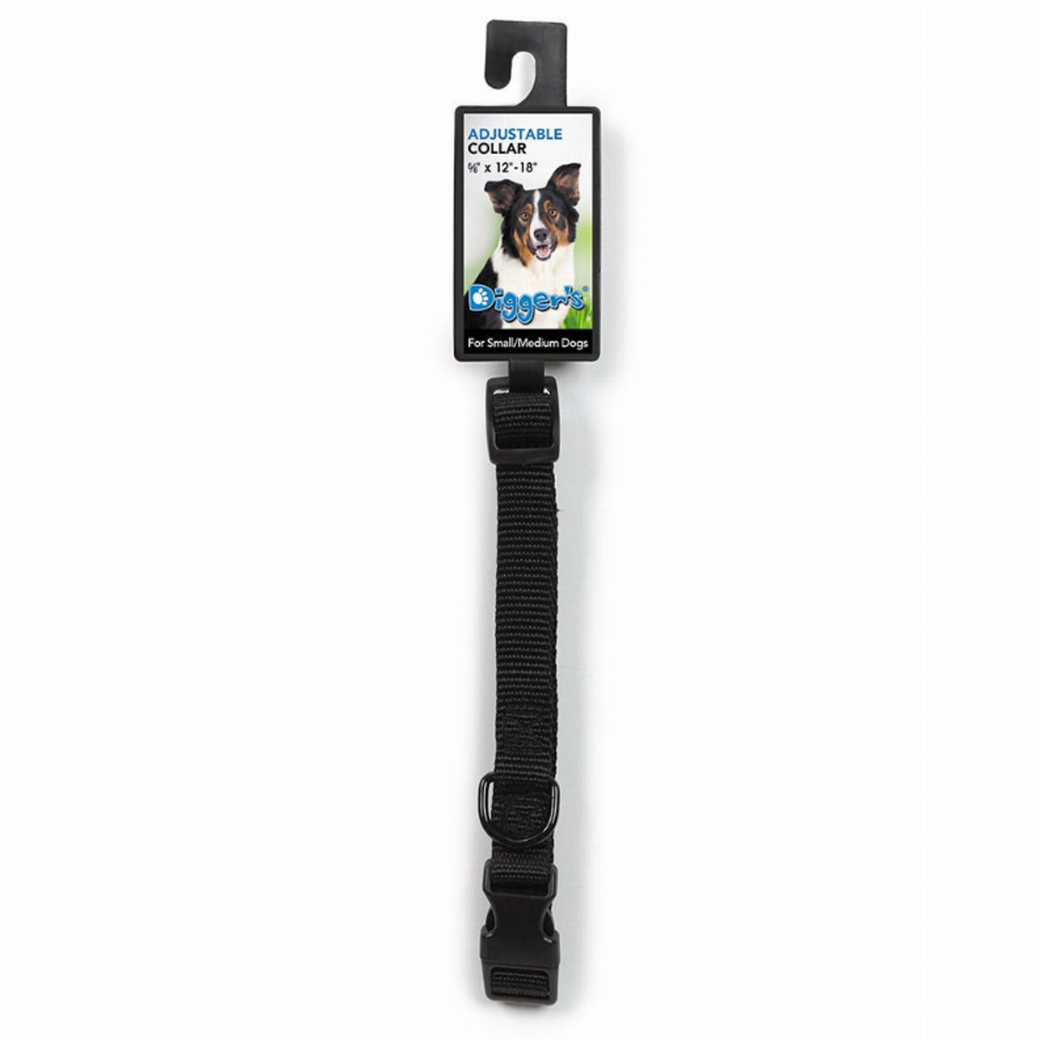 Pet Edge DGR 5/8in Adjustable Collar Black Collars