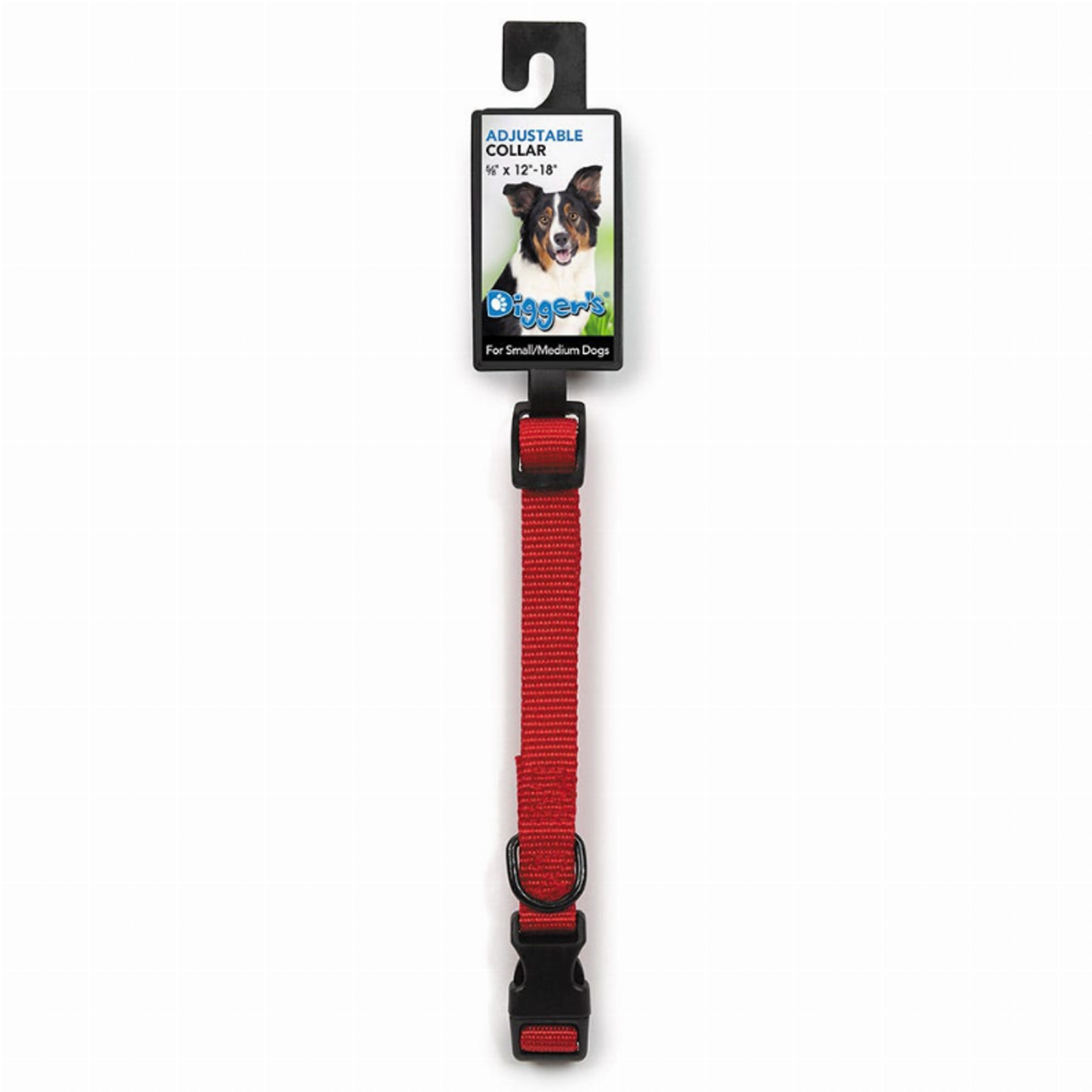 Pet Edge DGR 5/8in Adjustable Collar Red Collars