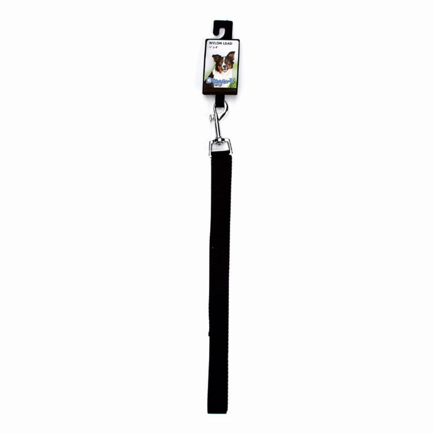 Pet Edge DGR 5/8in Nylon Lead 48in Black Leads