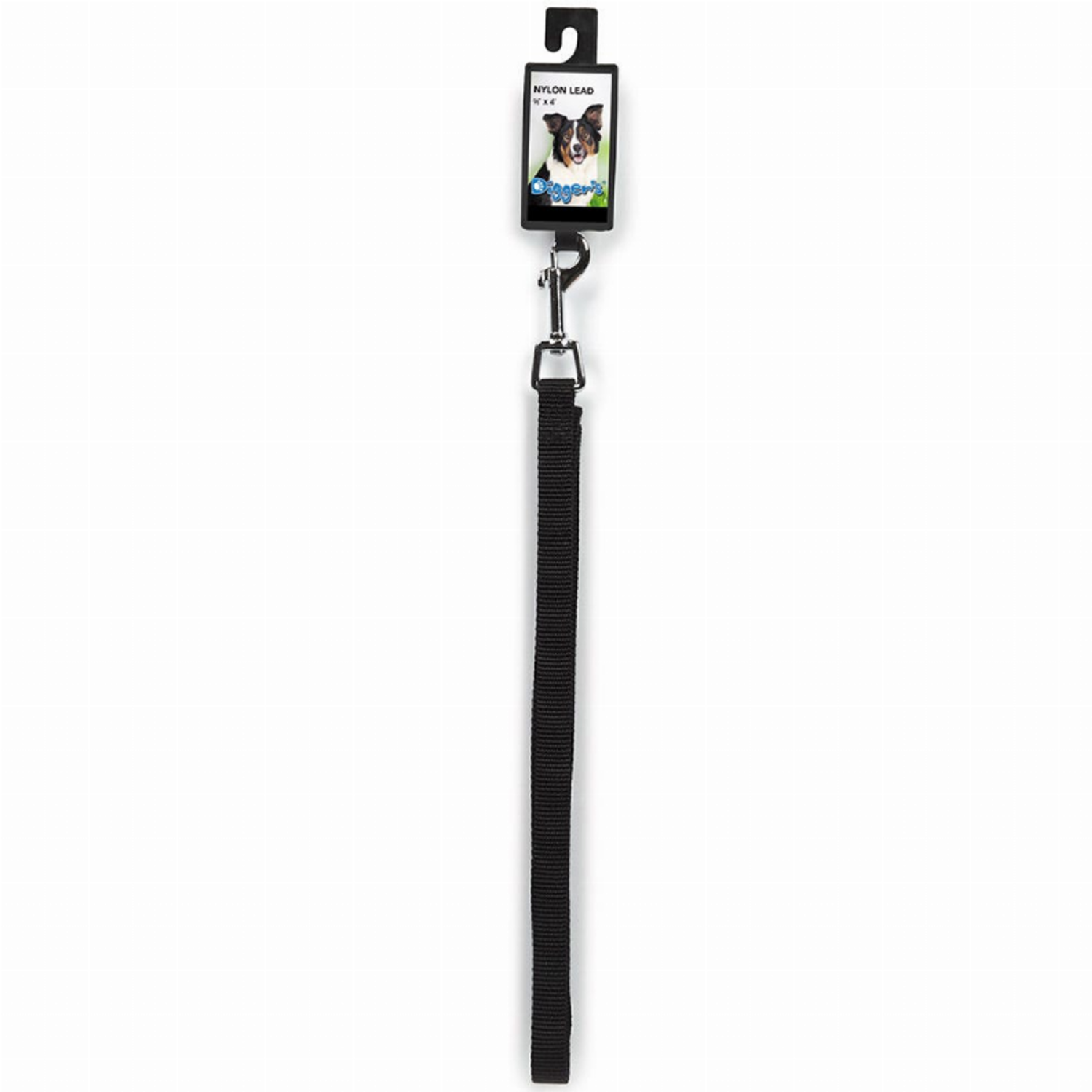 Pet Edge DGR 5/8in Nylon Lead 72in Black Leads