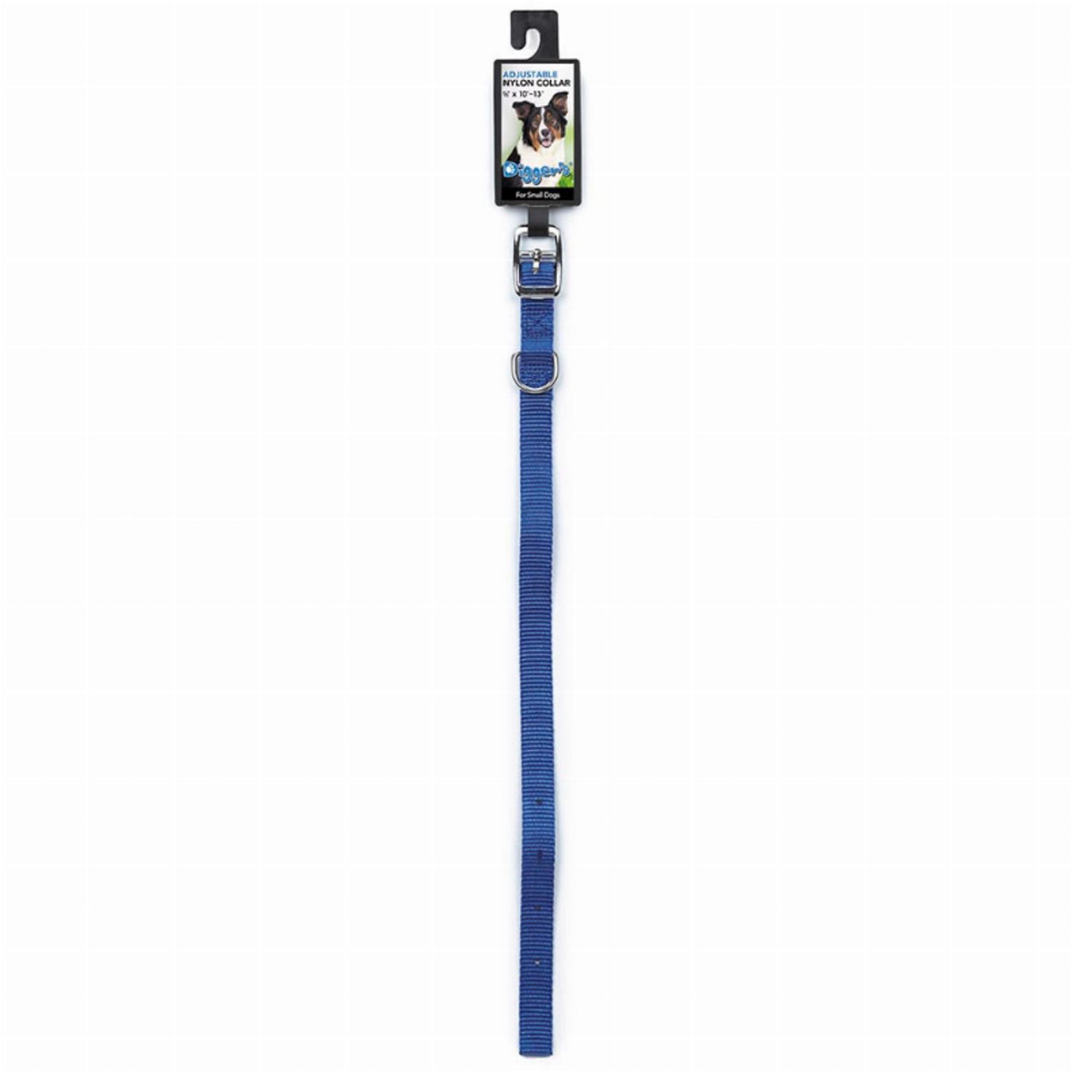 Pet Edge Diggers 5/8in Nylon Collar 16in Blue Collars