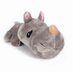 Pet Edge Digger's FatHedz Mini Rhino Unstuffies