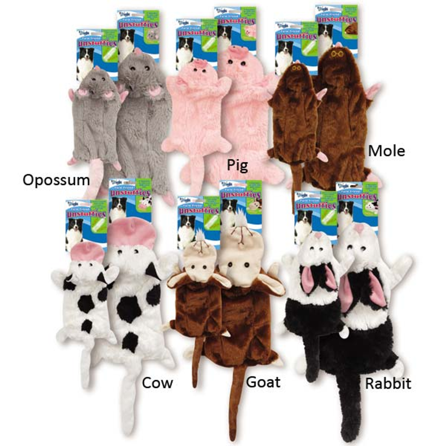 Pet Edge GR Farm Friend Unstuffies Cow L Unstuffies